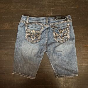 CUTEE embellished denim shorts - miss me jeans alternative- size 15 (fits 14)